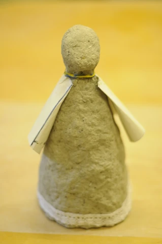 paper mache clay angel